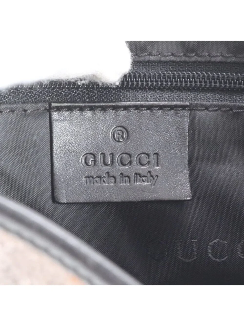 ★SOLD★ Gucci Jackie Velour 001 Leather Shoulder Bag Hand Black Gray - Picture 10 of 11
